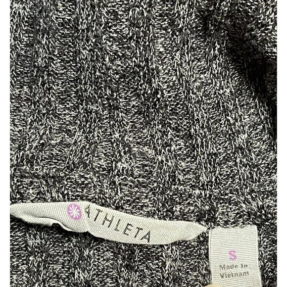Athleta Women's Transit Pullover Turtleneck Sweater Charm Marble Ribbed Size S - Picture 3 of 9